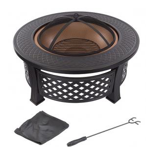 Quality Metal Wood Burning Charcoal Barbecue Pit  Spark Screen Cover Backyard Garden Grill Poker for sale