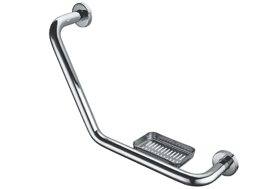 High Quality Stainless Steel 304 Bathroom Brushed Bath Safe Grab Handrail Bar With saop dish