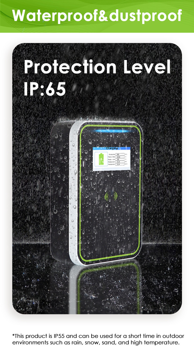 Electric Car Wallbox Charger Pulsar Plus PC body With App ev charger wallbox 7kw earth leakage protection OEM ODM