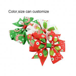 China Wholesales Christmas Floral Korean Flower Girls Butterfly Kids Hairclips Hair Accessories Hairpins on sale