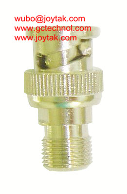 BNC Male connector To F Female connector all brass F Coaxial Adapter BNC Coaxial Adaptor CCTV Connector 