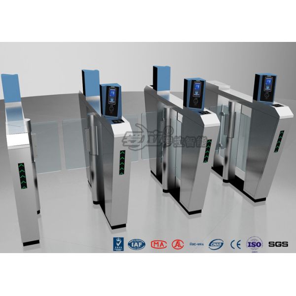 Waist Height Turnstile Security Systems , Face Recognition Speed Fastlane