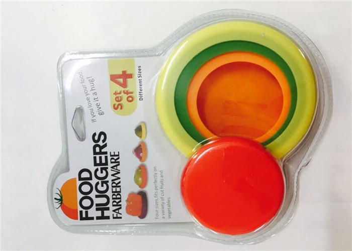 Eco Friendly Silicone Fresh Cover Round Shape Silicone Fruit Covers With Logo Customized