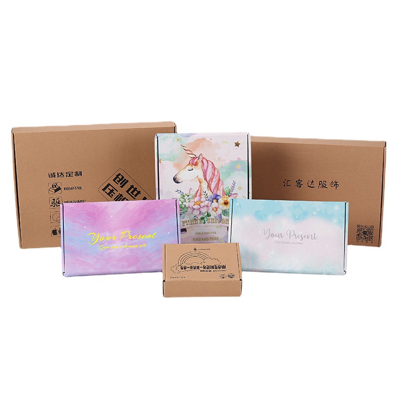 Custom Corrugated Cardboard Mailer Airplane Paper Box For Clothes And Shoes Packaging