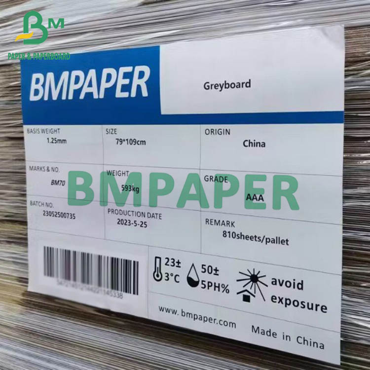 Recyclable Grey Chipboard AAA Grade Sheet Packing Pallet Height 1.1m