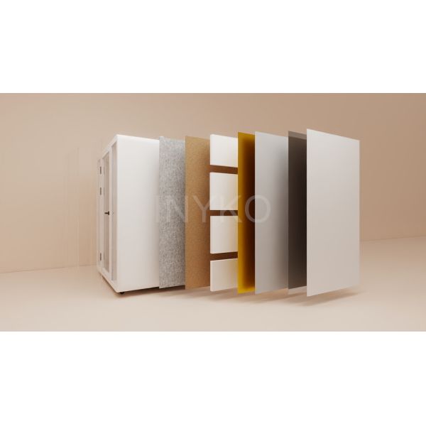 Soundproof Phone Booth with STC 35-45 dB Rating and 5 Year Warranty Featuring 7-layer Acoustic Structure