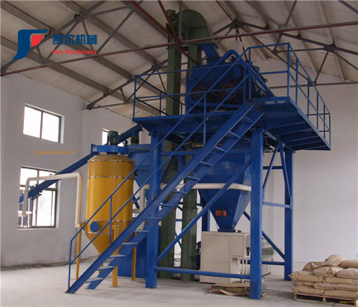 Factory Dry Mix Mortar Production Line , Wall Putty Mixer Capacity 8-50T/H CE Certified