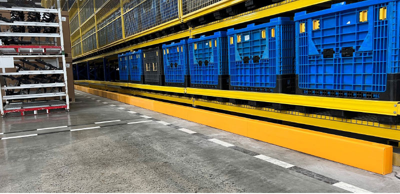 Flexible Pedestrian Barrier  Anti-Collision Guardrails Warehouse Safety Barrier Traffic Guardrails