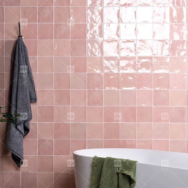New Bathroom Shower Kitchen Backsplash High Glossy Glazed Handmade Ceramic Wall Tiles