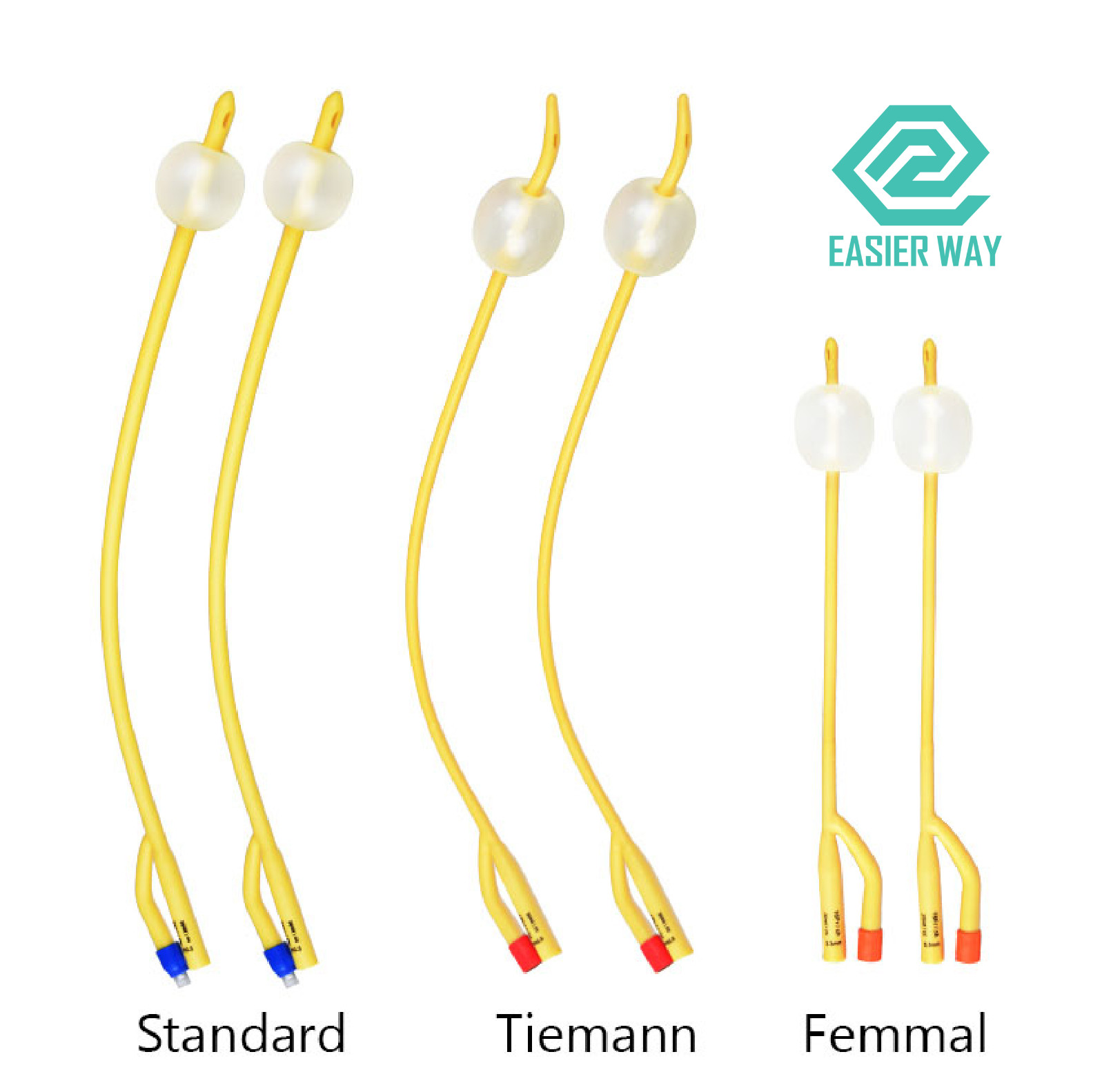 EO Sterilization Medical Disposable Supplies 8-26fr 2 Ways 3 Ways Latex Foley Catheter
