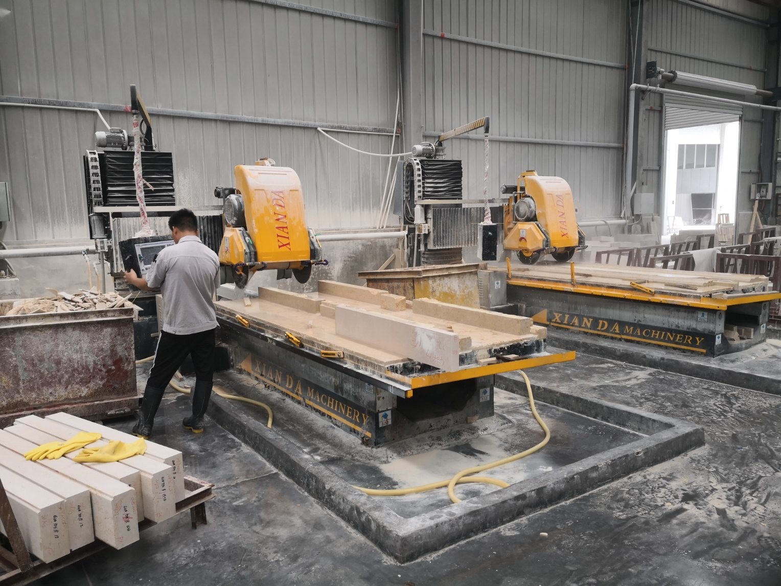 High Cutting Depth Machinery for Stone High Safety Protection