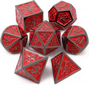 Quality Spider -Man Solid Metal Polyhedral Dice Set DND RPG Luxury Style for sale