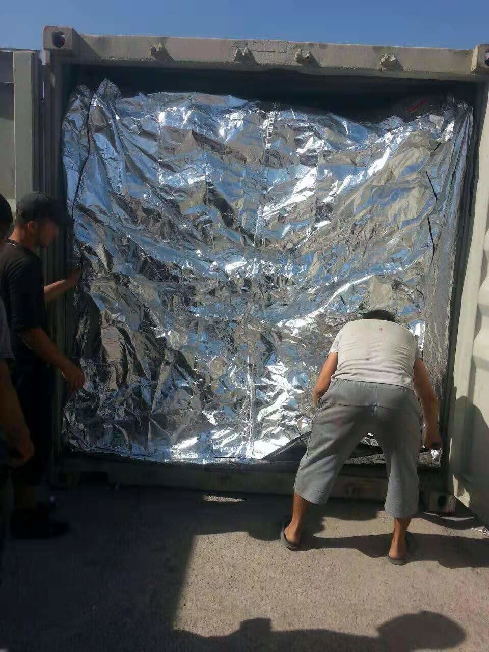 Aluminum Film 20FT Dry Bulk Liner Container Powder Transportion
