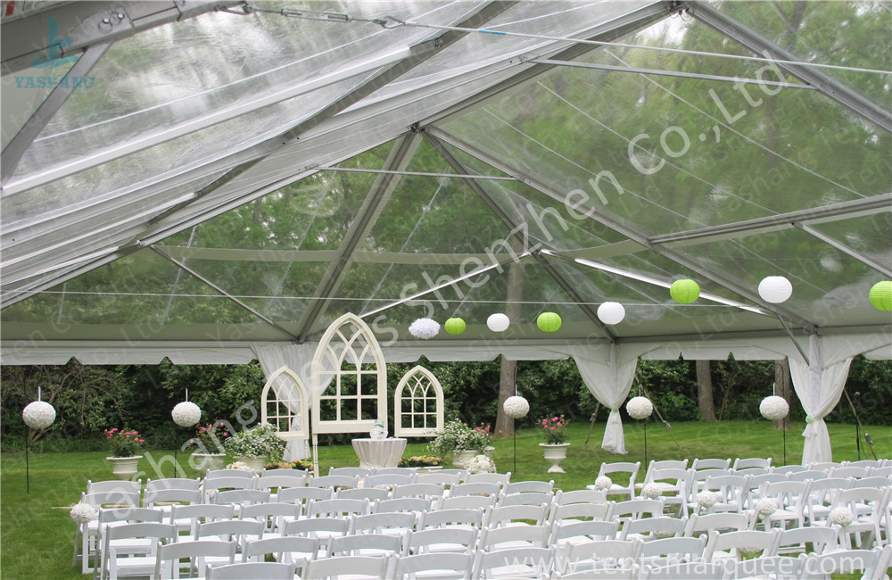 Glassland Romantic Transparent Clear Top Tent Wedding , clear party tent
