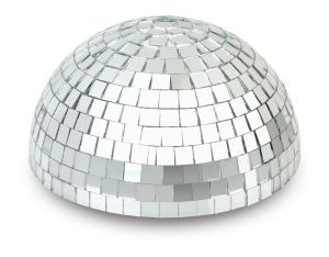 Quality 12 Half Disco Mirror Ball Centerpiece - Silver for sale