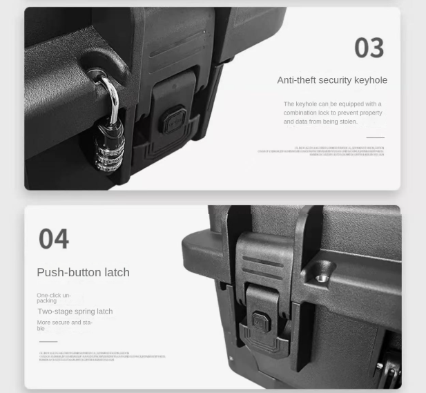 Custom Tool Box 567x325x230mm IP67 Waterproof with Soundproof Wheels