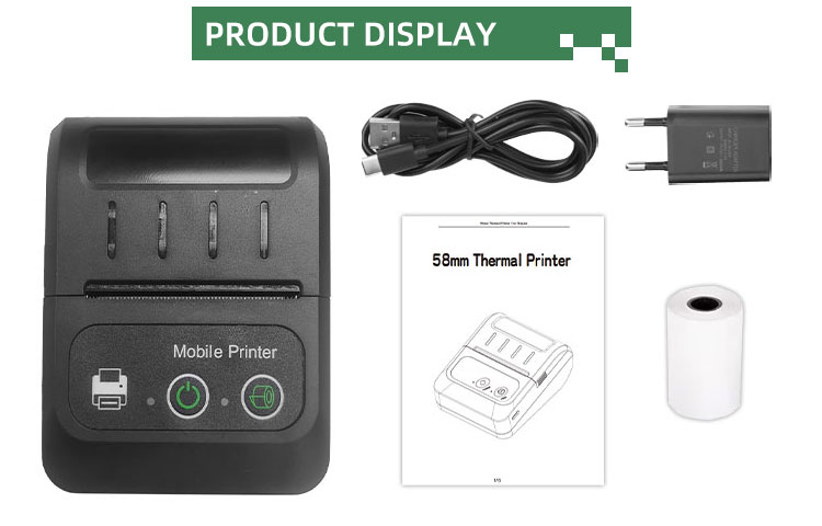 58mm Wireless Usb Thermal Receipt Printer for Printing Speed 50-80mm/s USB Interface