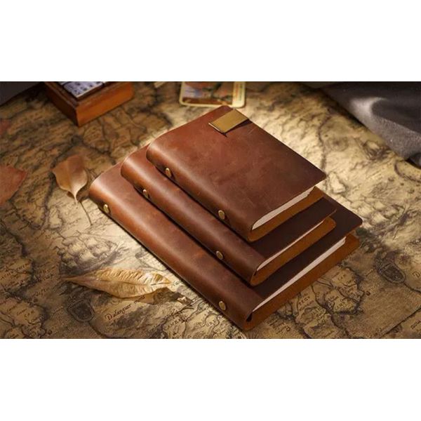 Personalised PU Leather Bound Notebook Journal Printing Stationery Diary