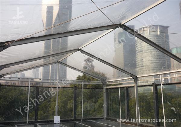 Waterproof Outside High Strong Framed tent with clear roof , clear top wedding