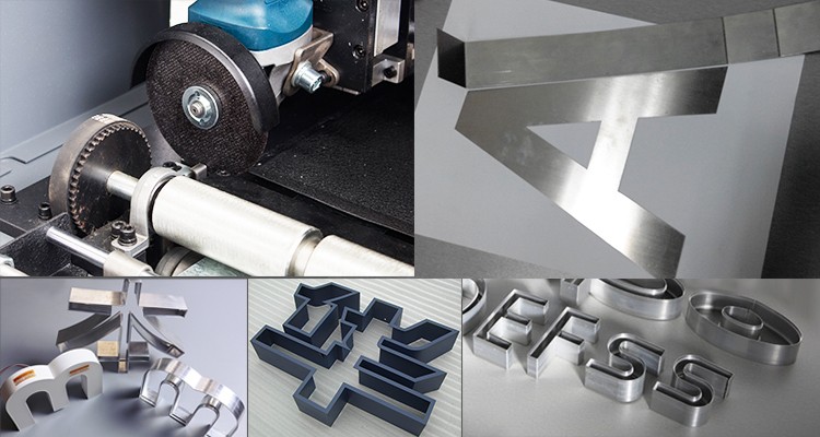 Acrylic Advertising Signs CNC Letter Slotting Machine With 200KG Weight