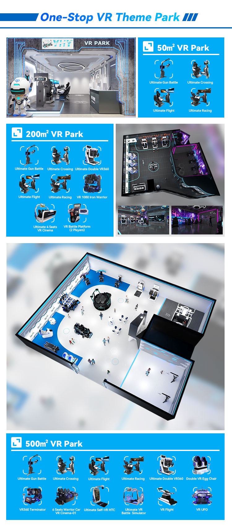 YHY-01.097 VR Gatling Shooting Machine Gun Simulator Indoor Amusement Park