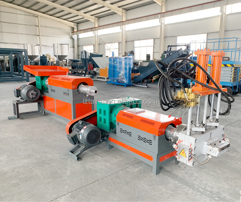 Motor Driven Waste HDPE Plastic Recycling Pelletizing Machine Granules PP PE