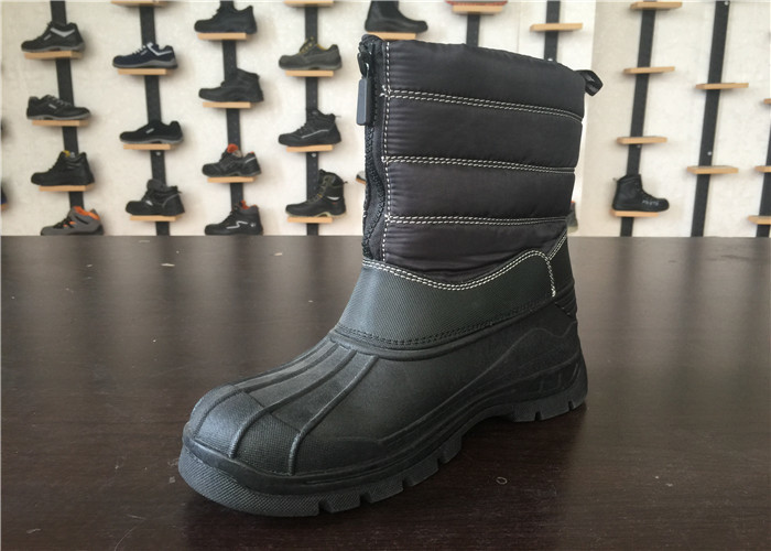 Women'S Composite Toe Shoes , Steel Midsole Ladies Black Work Shoes For Sanitation