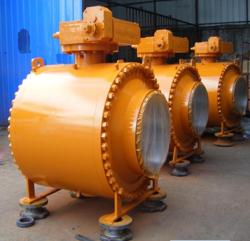 600LB Side Entry Trunnion Type Ball Valve with Bleed Function