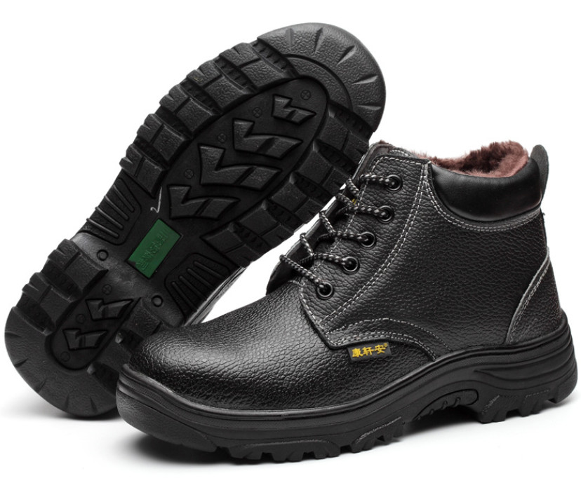 High Top Anti Cold Winter Warmth And Anti Smash Anti Piercing Safety Shoes