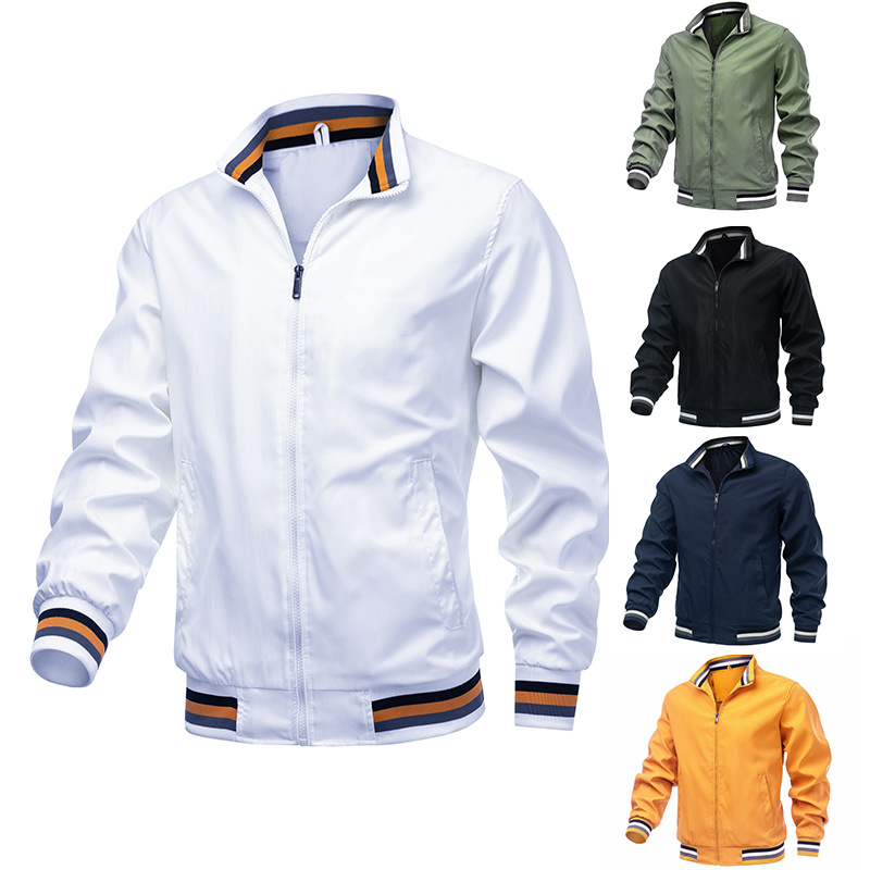 Leisure Classic American Style Comfortable Plus Size Loose Custom Logo Bomber College Baseball Jackets For Mens