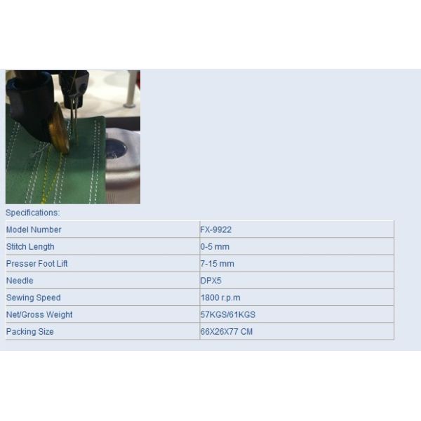 Roller Feed Postbed Sewing Machine with Automatic Thread Trimmer and Backtacking
