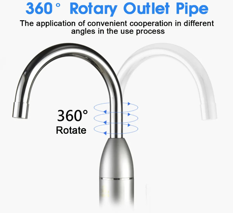 304 Stainless Instant Heating Water Faucet CE Kitchen Tap Water Heater 3KW