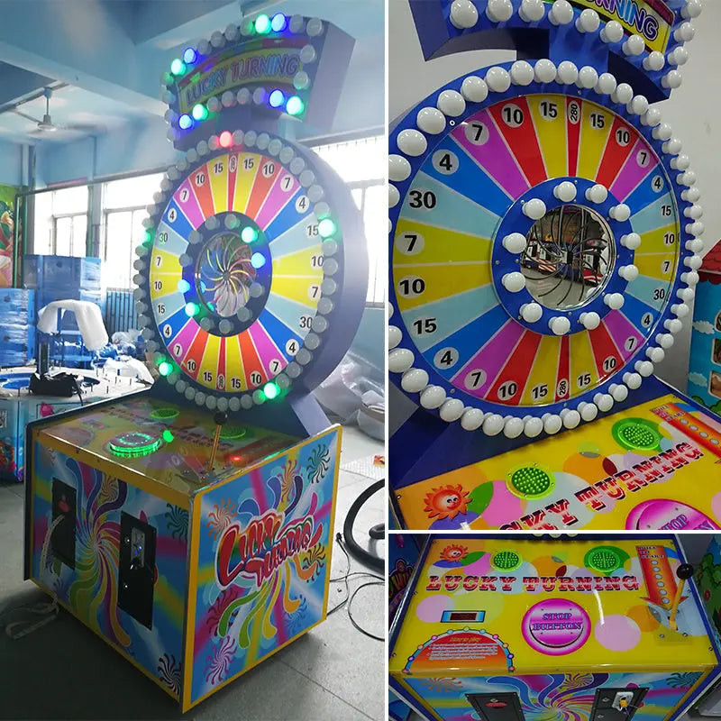 Lucky Spin Turning Lottery Game Machine Indoor Amusement Coin Operated Ticket Redemption Games