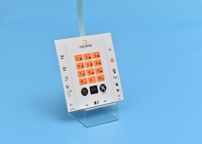 Multiple Indicative Keys Custom Membrane Switches , Pet Membrane Touch Switch