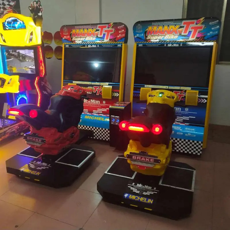 MANX TT Moto Racing Game Machine Amusement Entertainment With 32 Inch Display For 2 Players