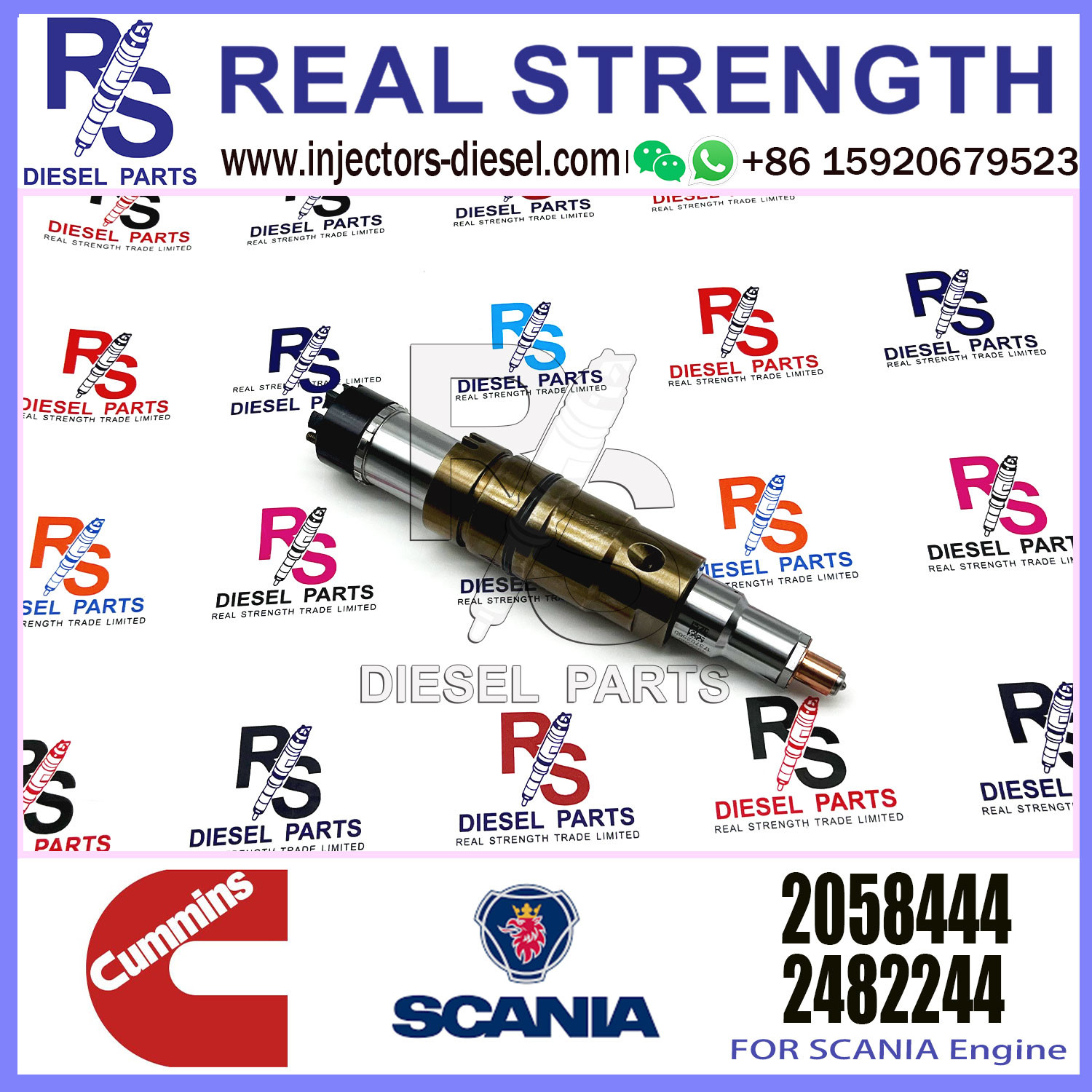 Diesel Common rail fuel injector 2894920PX 2058444 2482244 2031386 for SCANIA Excavator DC09 DC13 DC16