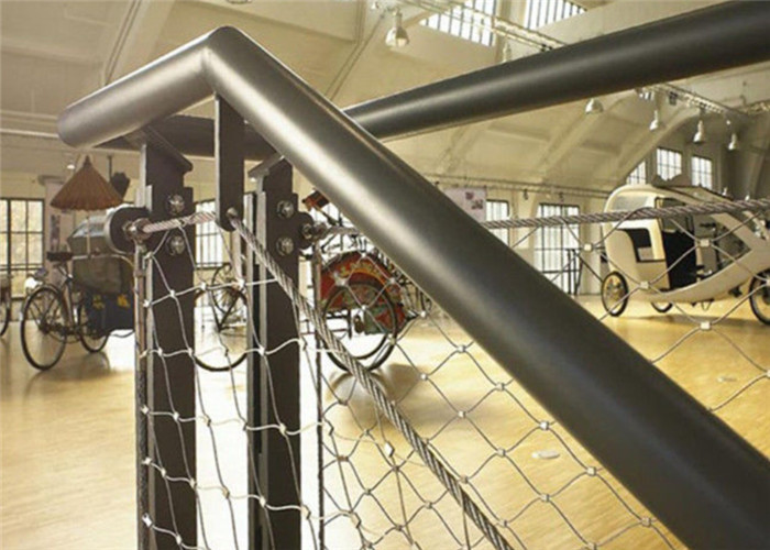 Balustrade And Staircases 25x25 Stainless Steel Wire Rope Mesh