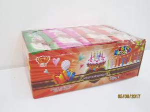 Quality Happy Birthday Candle Marshmallow Candy / 11g /4 Pcs In One Bag Twist Cotton Candy for sale