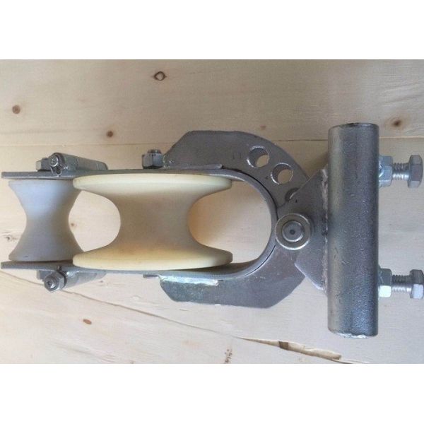 Pulley Cable Block Galvanized Crossarm Mounted Skyward Three Purpose String