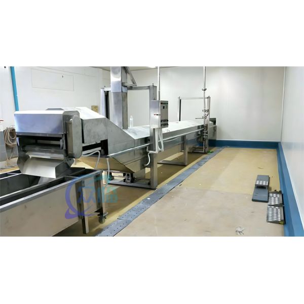Seafood Processing Factory Continuous Shrimp Steaming Machine Steaming Fish