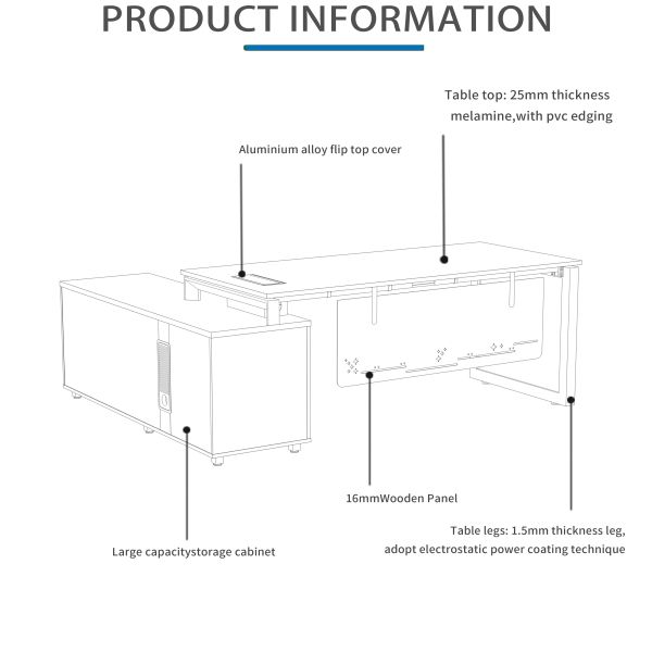 Create a Professional and Organized Workspace with Commercial Manager Office Desk