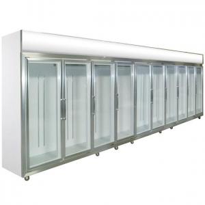 Quality Glass Door Compact Refrigerator 0 - 10 Degree Dynamic Cooling For Shop for sale