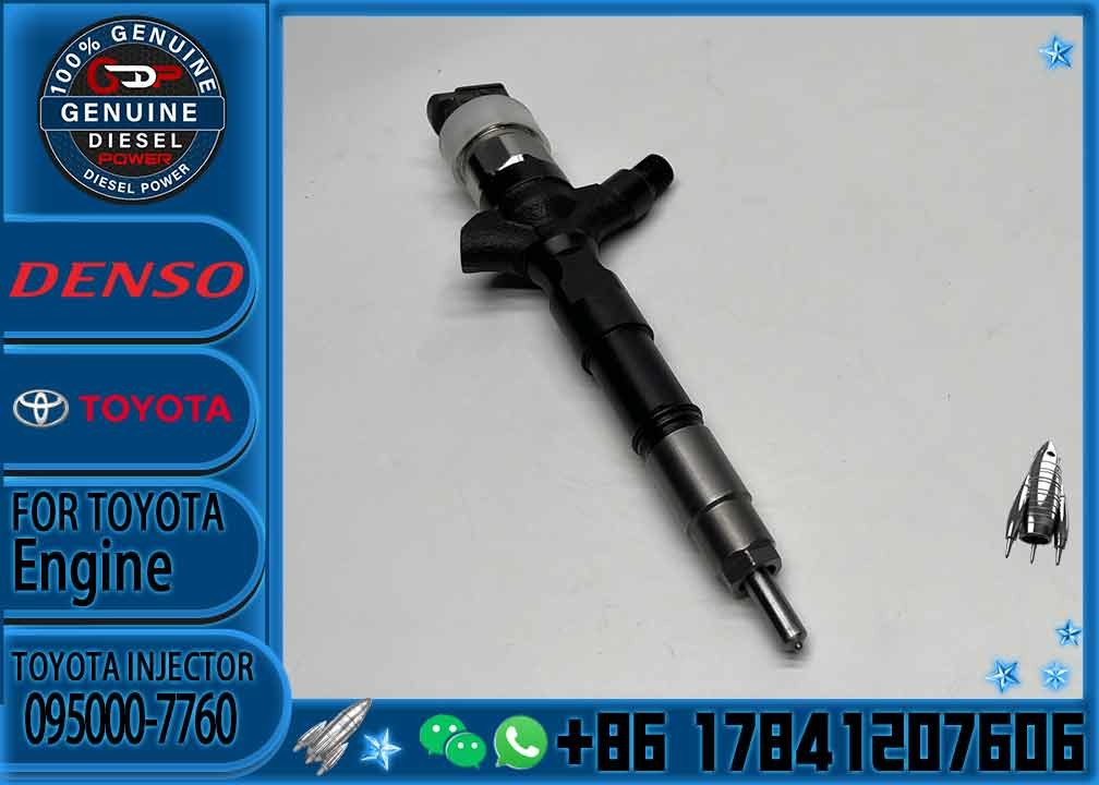 Original new Diesel Common Rail Injector Fuel inyector 23670-30300 23670-0L010 095000-7760 095000-7761 for Hilux vigo 23