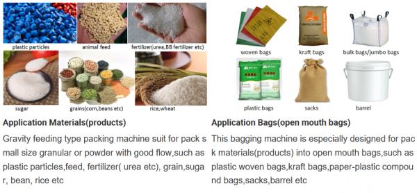 Gravity Feeding Type 10-50kg Bag Rystallized Sugar Rice Packing Machine