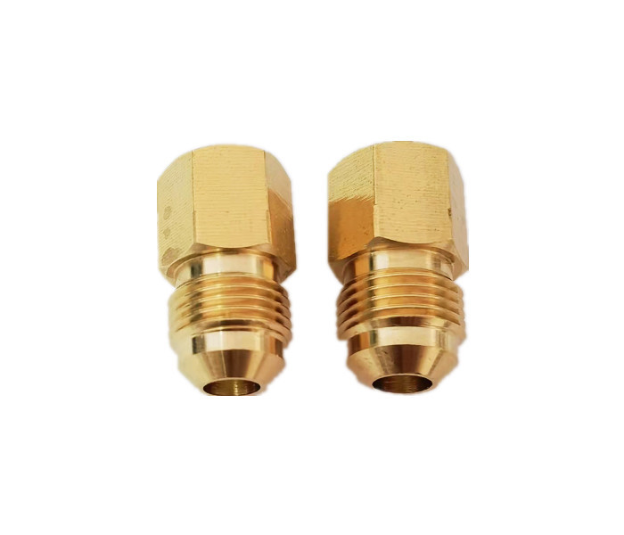 NPT Brass Pipe Adapter 3/8 Female Thread * 3/8 Flare Male