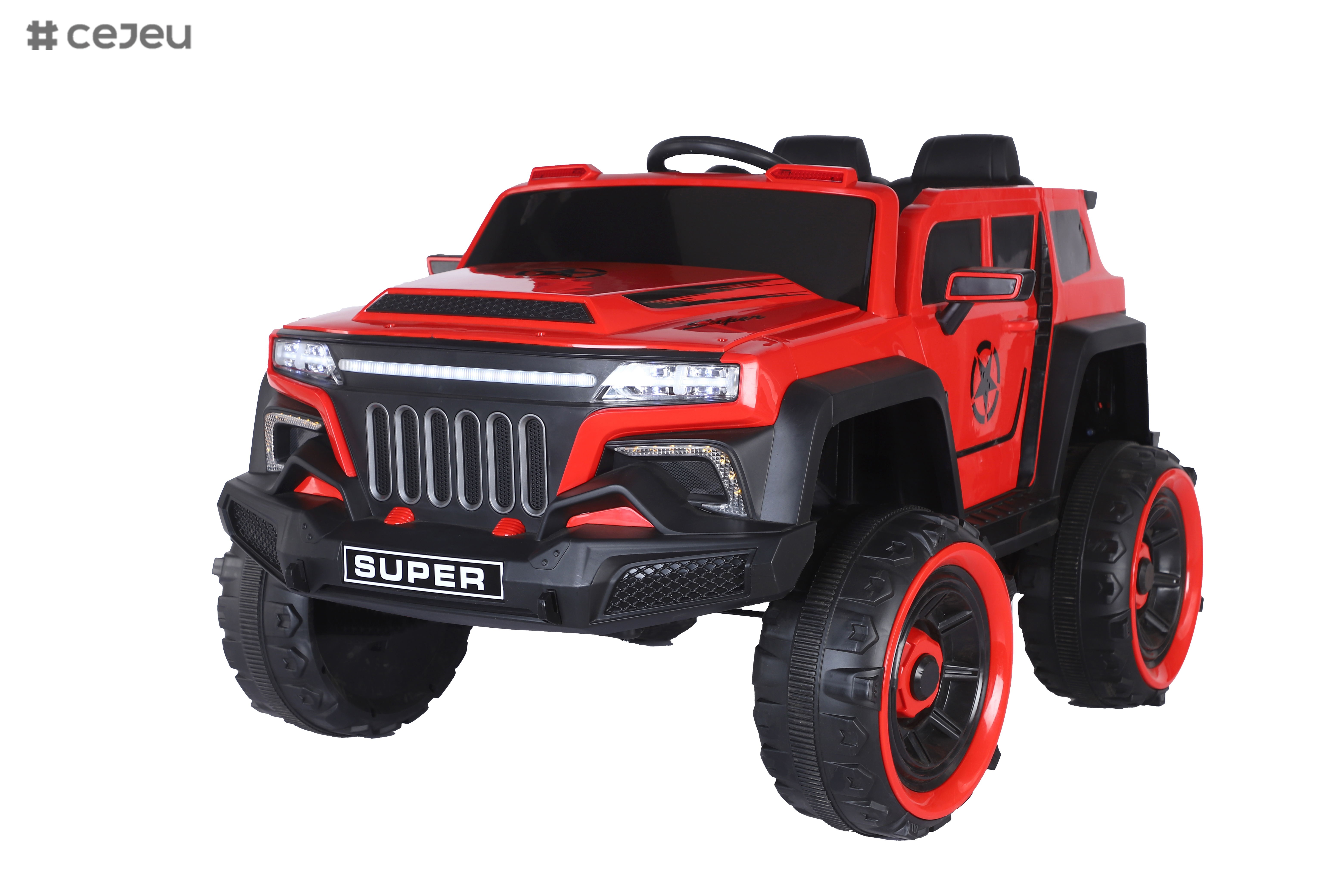 12V Battery Power Vehicles 45W Motor/Wheels Suspension Seater Remote Control Motorized Simulation Model SUV Music& Story