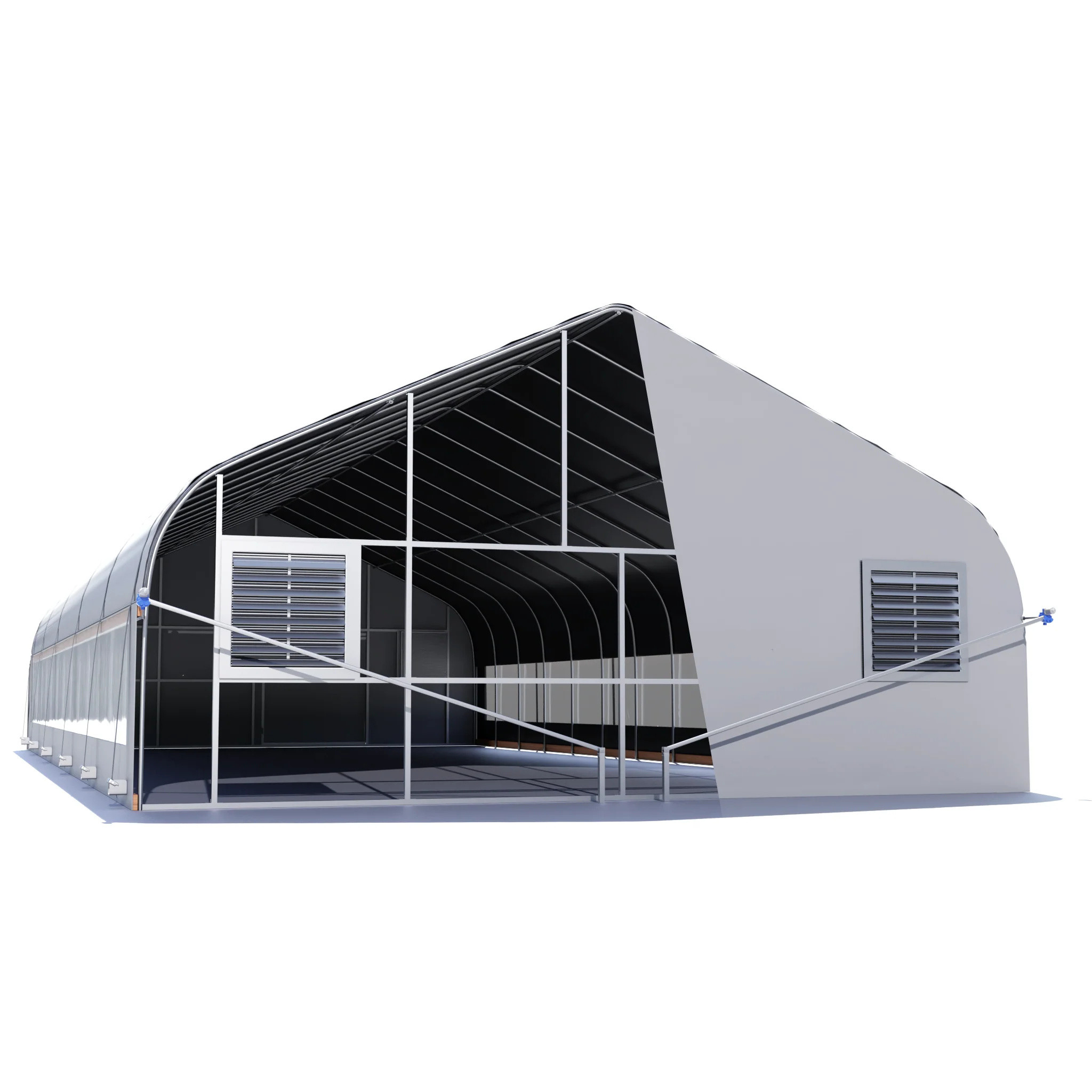 Medical Planting Exterior Light Deprivation Greenhouse Height 2.8m-3m