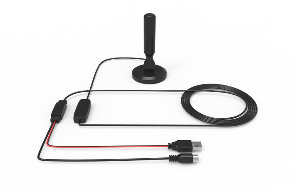 Customized Connect Type 30dBi Magnetic Base DVB-T TV Antenna for Digital HDTV Reception