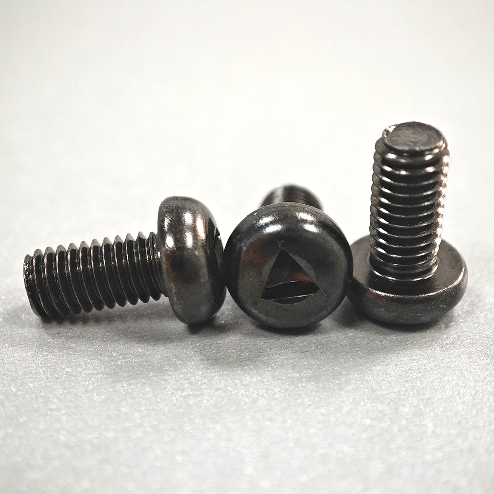 Zinc Plated Pan Head Anti Tamper Screws Triangle Drive With 500mm Length