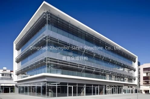 Model Prefabricated Commercial Steel Building Multi Storey Hotel Office Building